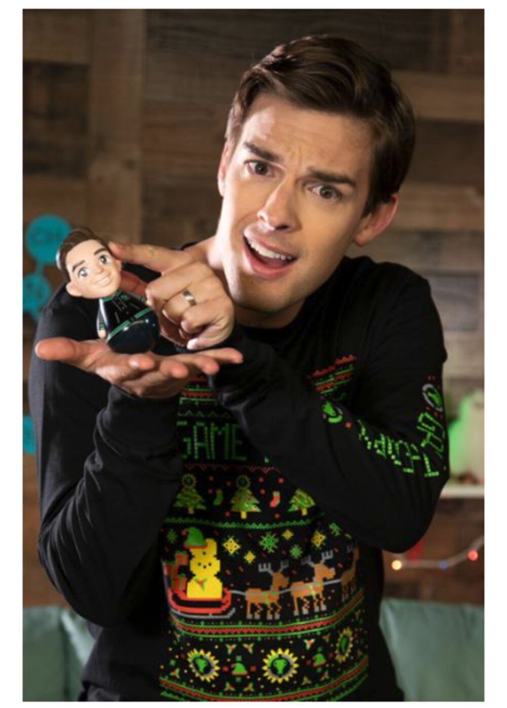 MatPat holding his Game Theory figure